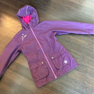 MEC purple girls jacket.  Pink lining.  Pockets.  EUC!